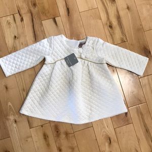 White Tahari Baby Girl Dress